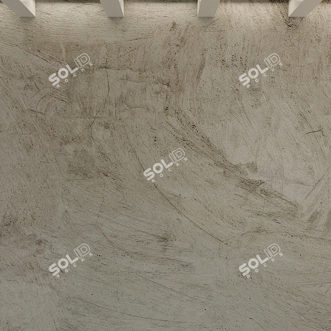 Rustic Concrete Wall: Vintage Texture for Loft Designs 3D model image 3