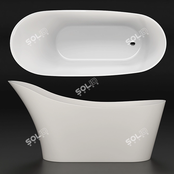 Luxurious Belbagno BB64 Bathtub 3D model image 2