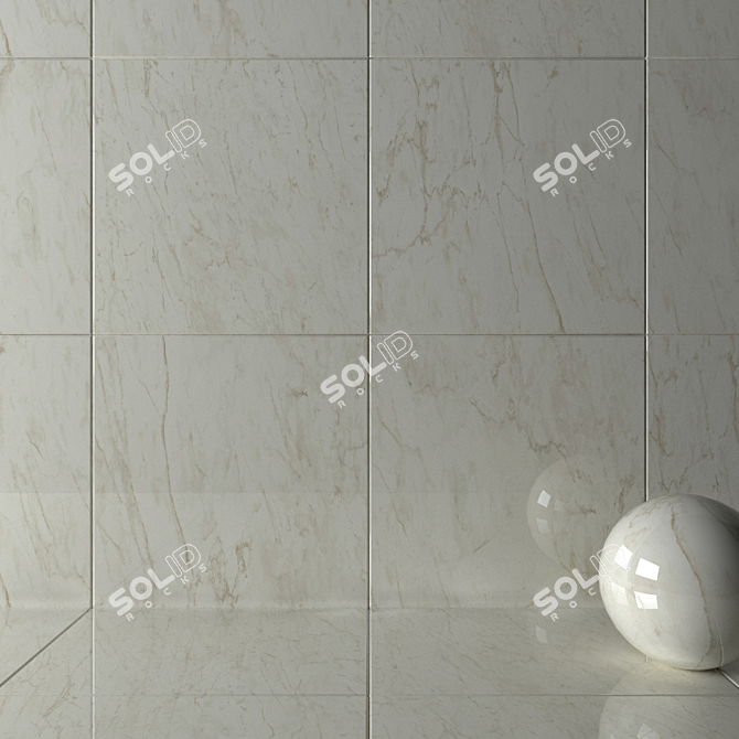 Atlas Marvel Cremo Delicato Wall Tiles 3D model image 2