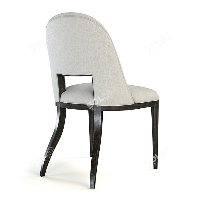 TA Studio No. 2 Modern Classic Dining Chair 3D model image 2