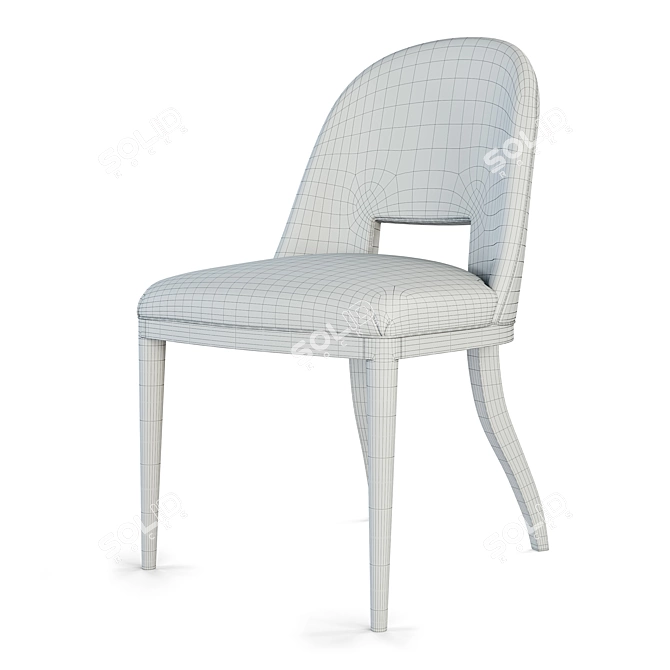 TA Studio No. 2 Modern Classic Dining Chair 3D model image 3