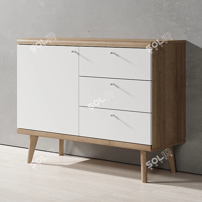 Primo Piaski Sideboard 107 - Stylish and Functional 3D model image 1