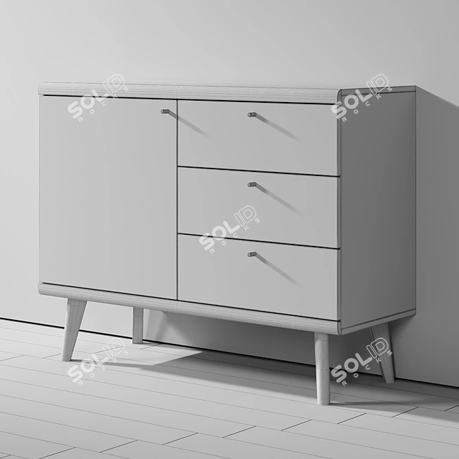 Primo Piaski Sideboard 107 - Stylish and Functional 3D model image 3