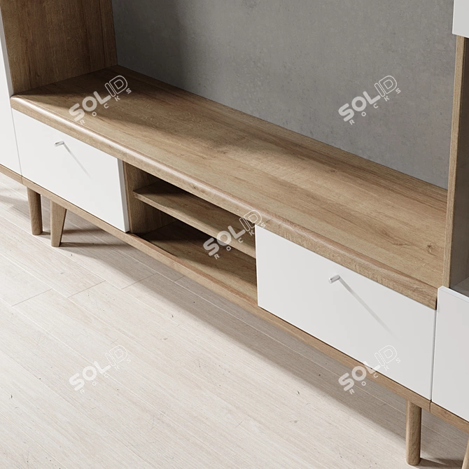 Primo Piaski Wall Unit: Stylish and Functional 3D model image 2