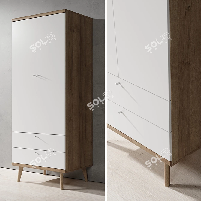 Primo Piaski - Stylish and Spacious Wardrobe 3D model image 1