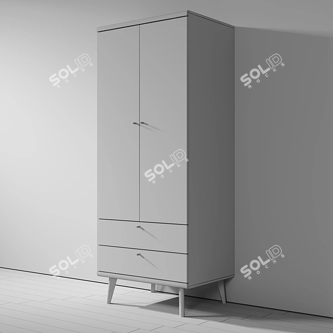 Primo Piaski - Stylish and Spacious Wardrobe 3D model image 2