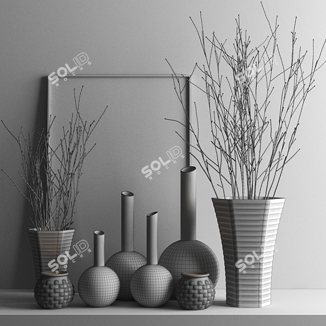 Gleaming Branches Set 3D model image 3