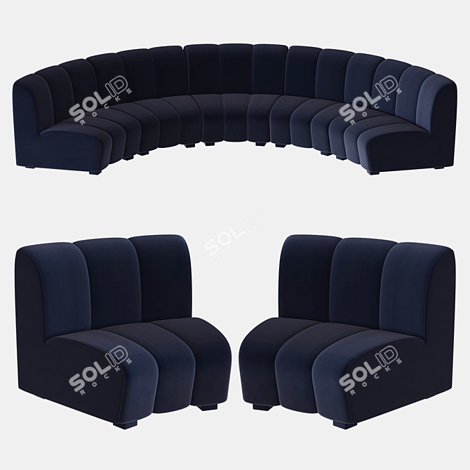 Modular Lando Sofa by Eichholtz: Versatile Elegance 3D model image 1