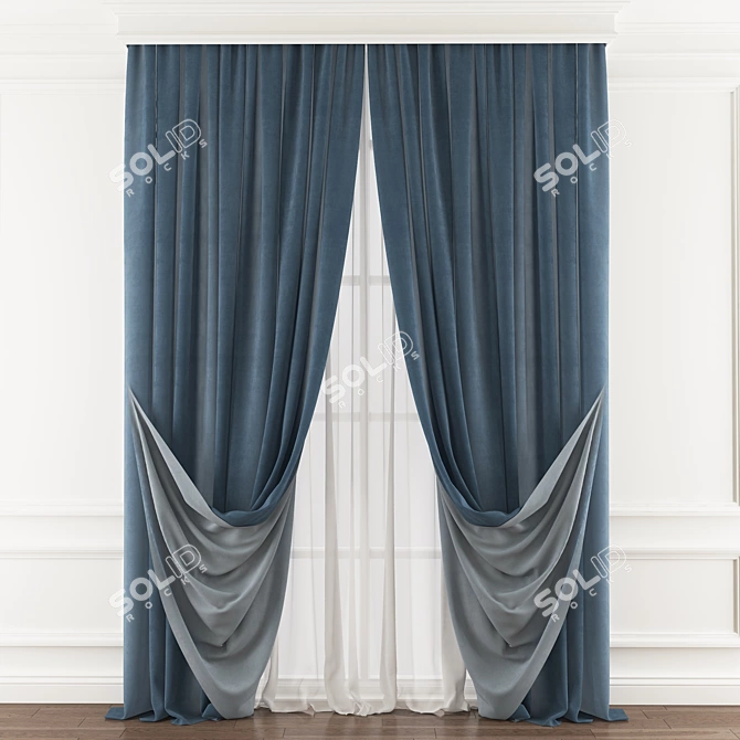 Versatile Curtain Solution 3D model image 1