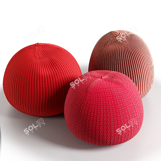 Cozy Knit Indoor Bonnet 3D model image 2