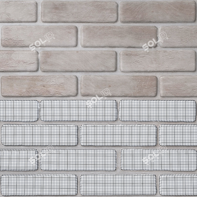 Brickwork Textures for V-Ray 3D model image 2