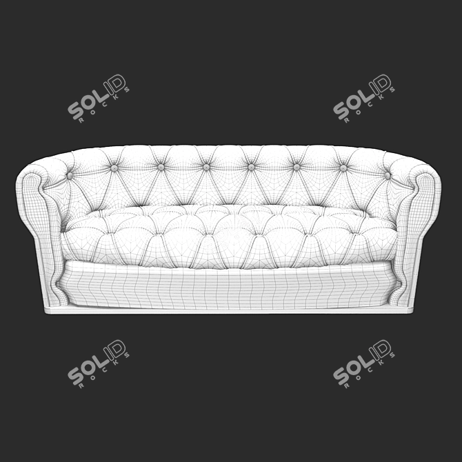 Luxury Leather Sofa 3D model image 3