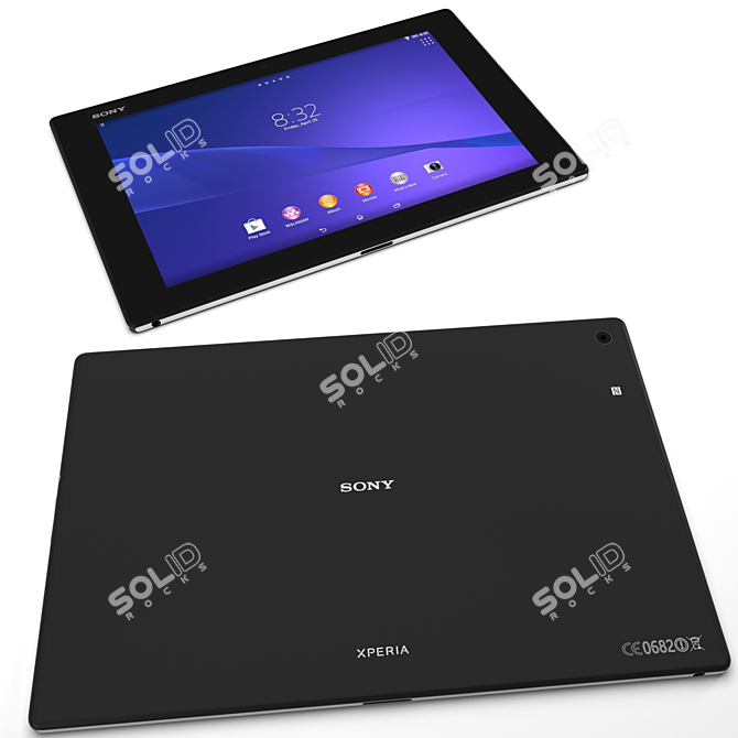 Sleek Sony Xperia Tablet Z-2 3D model image 1