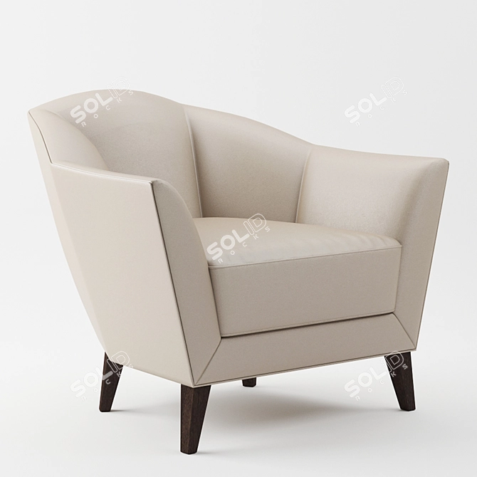 Elegant Christopherguy Odette Armchair 3D model image 1