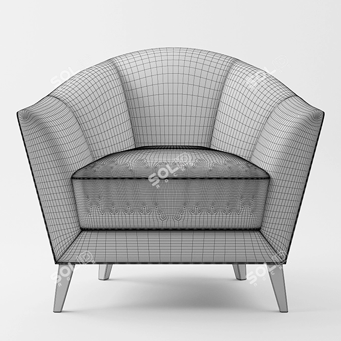 Elegant Christopherguy Odette Armchair 3D model image 3