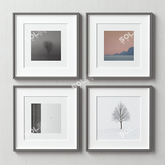 Multi-Color Picture Frame Set 3D model image 2