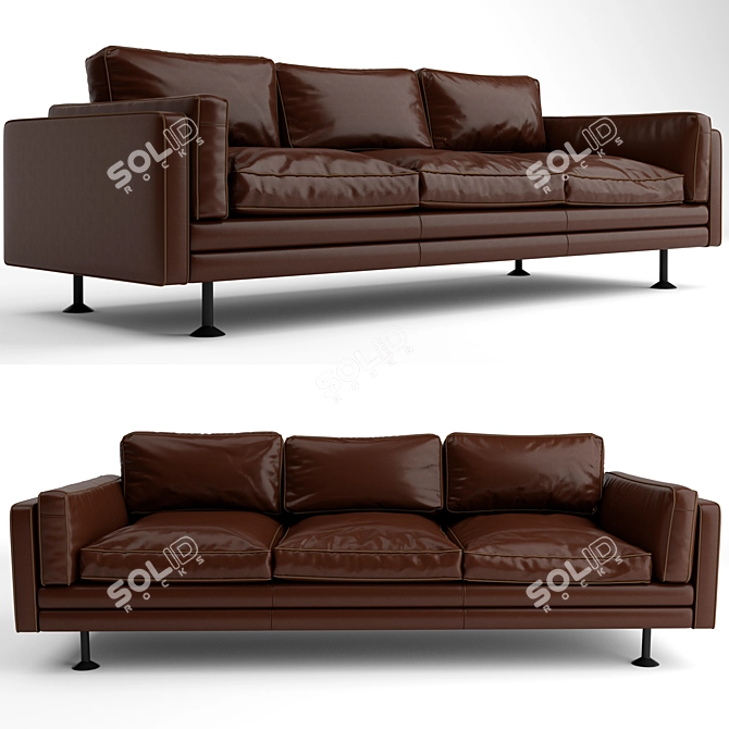 Elegant Nino Quinto Sofa 3D model image 1