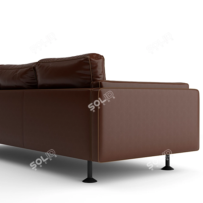 Elegant Nino Quinto Sofa 3D model image 3