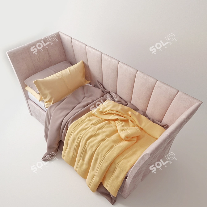 Nursery Bed: Rest for Little Ones 3D model image 2