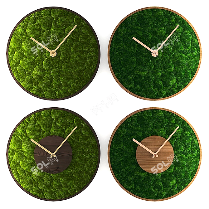 Title: MossTime: Innovative Moss-Stabilized Watch 3D model image 1