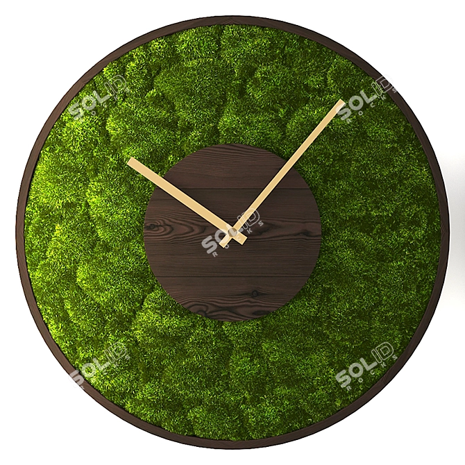 Title: MossTime: Innovative Moss-Stabilized Watch 3D model image 2