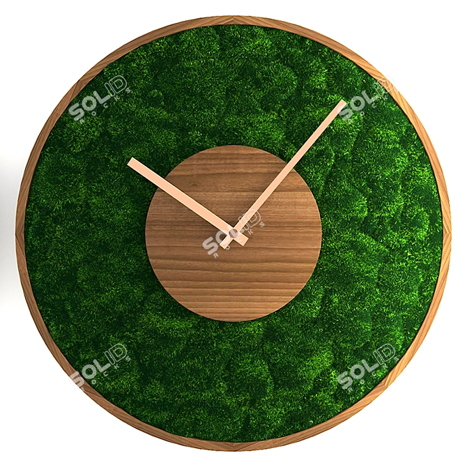 Title: MossTime: Innovative Moss-Stabilized Watch 3D model image 3