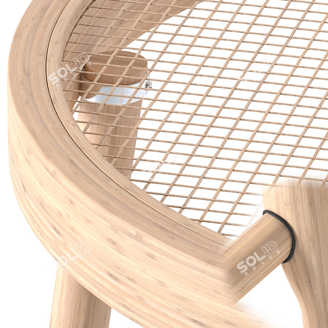 CuldeSac Wicker Chair - Stylish and Functional 3D model image 2