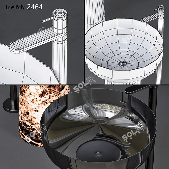 Translucent Resin Sink - Antonio Lupi 3D model image 2