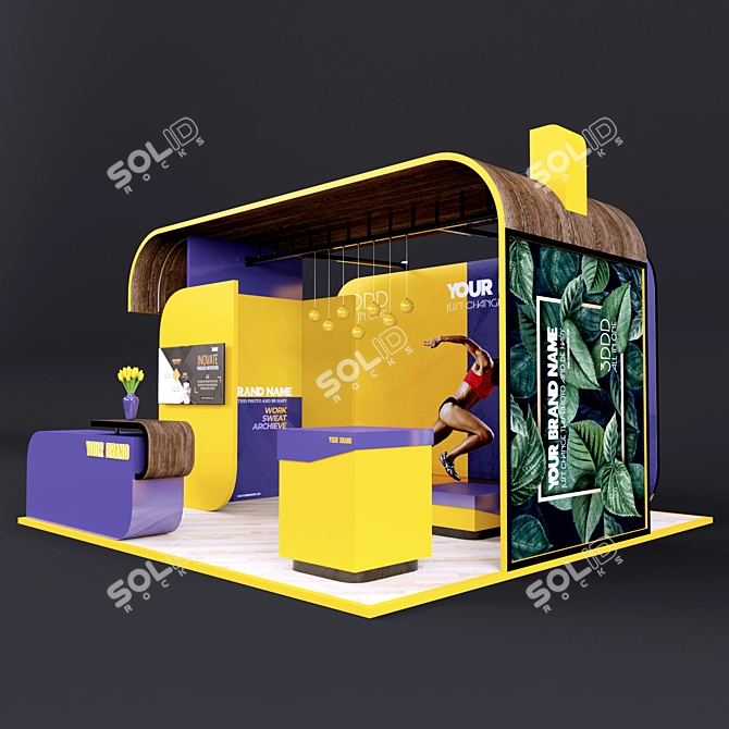 Versatile Exhibition Stand - Stand G1 3D model image 3