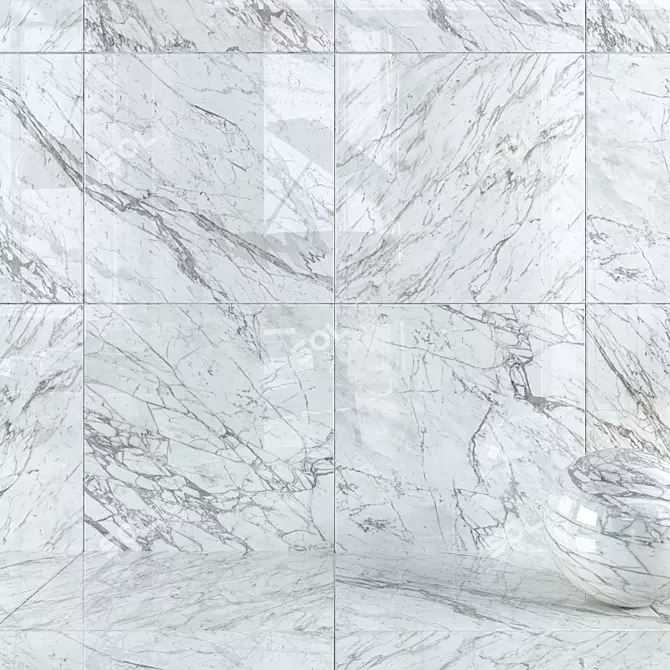 ATLAS MARVEL PRO Statuario Select Wall Tiles 3D model image 1