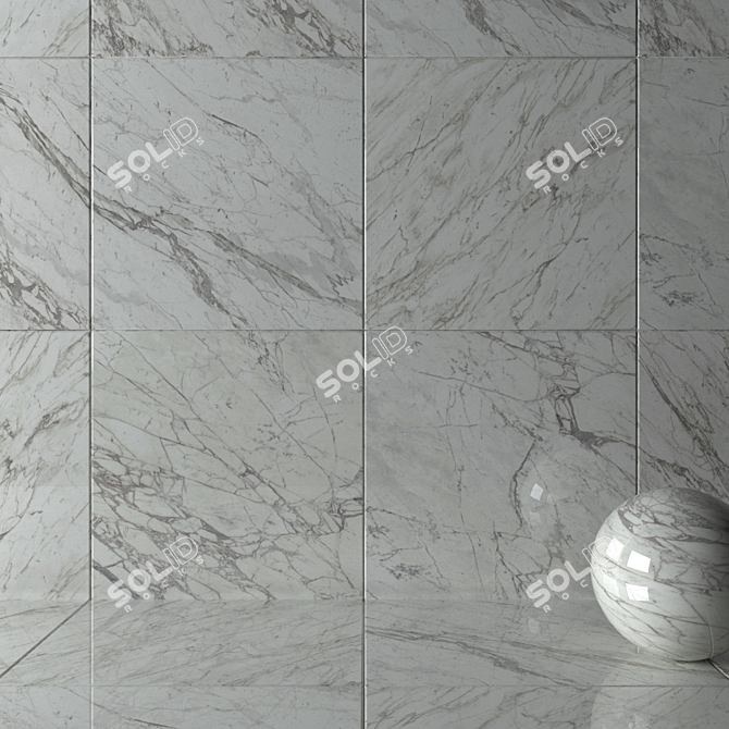 ATLAS MARVEL PRO Statuario Select Wall Tiles 3D model image 2