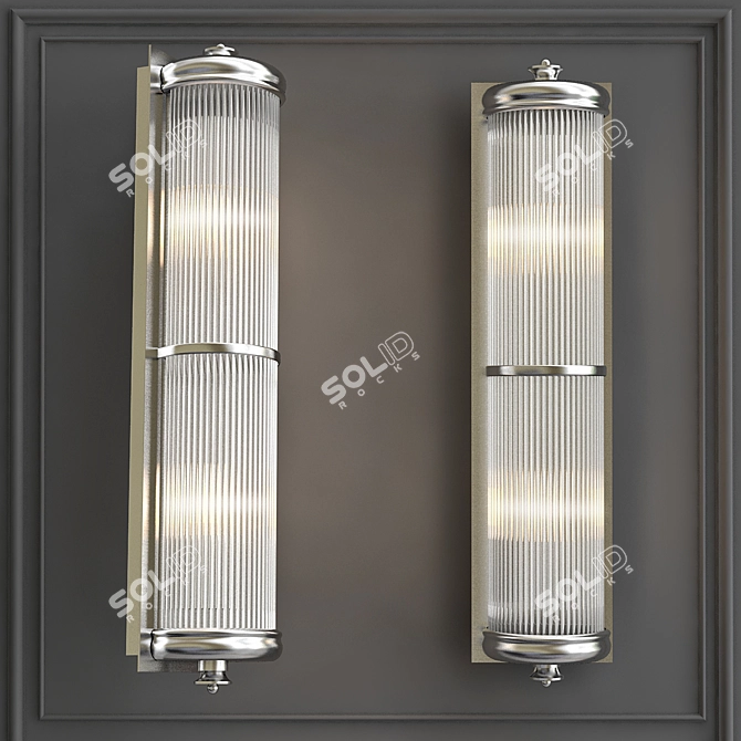 Title: Glorious XL Nickel Wall Lamp 3D model image 5