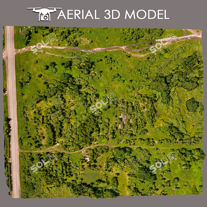 Aerial Scan 8: High Resolution Terrain Model 3D model image 3