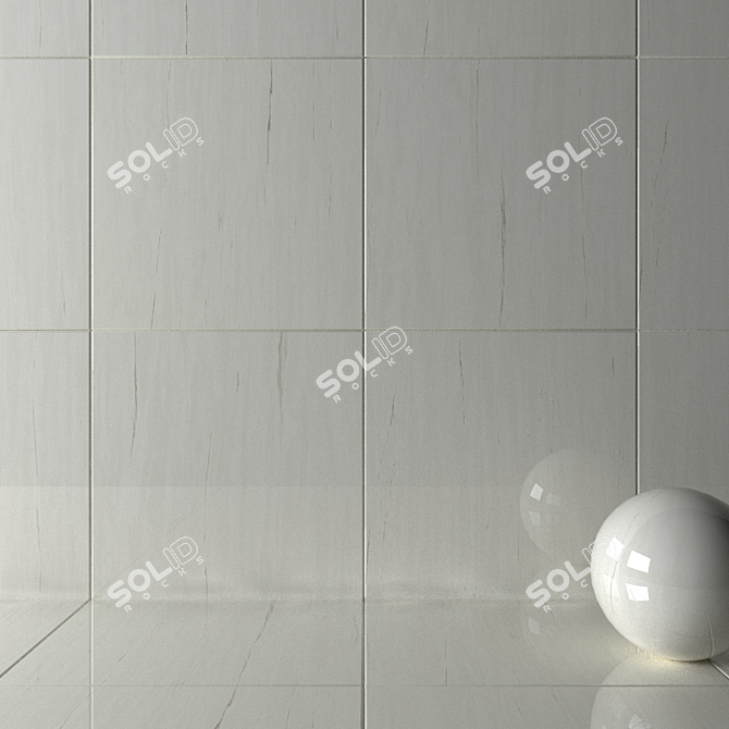 Bianco Dolomite Wall Tiles 3D model image 2