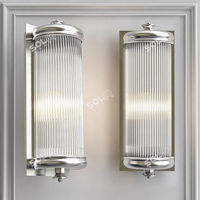 Glorious S Nickel Wall Lamp 3D model image 1