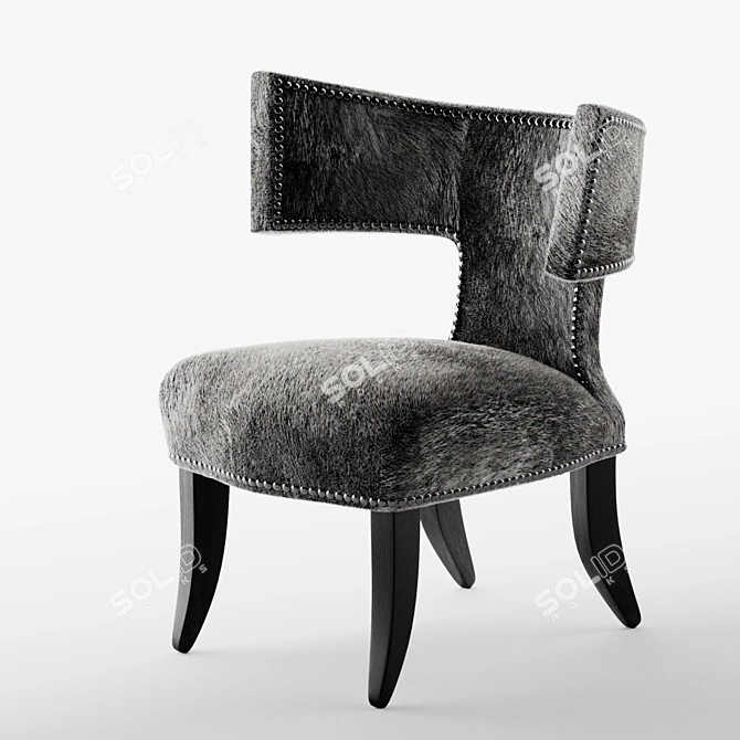 Contemporary Stylish Armchair 3D model image 1