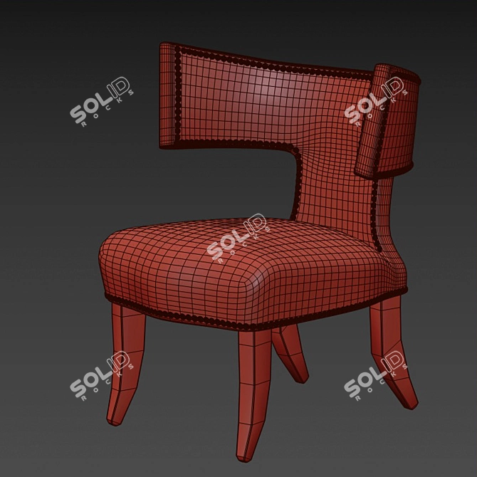 Contemporary Stylish Armchair 3D model image 3