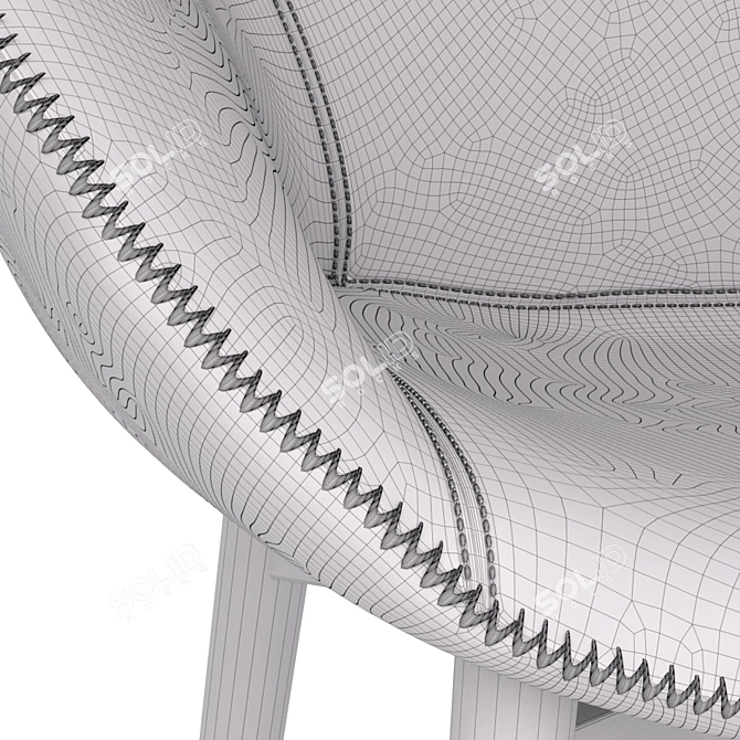 ErgoFlex Accent Chair 3D model image 3