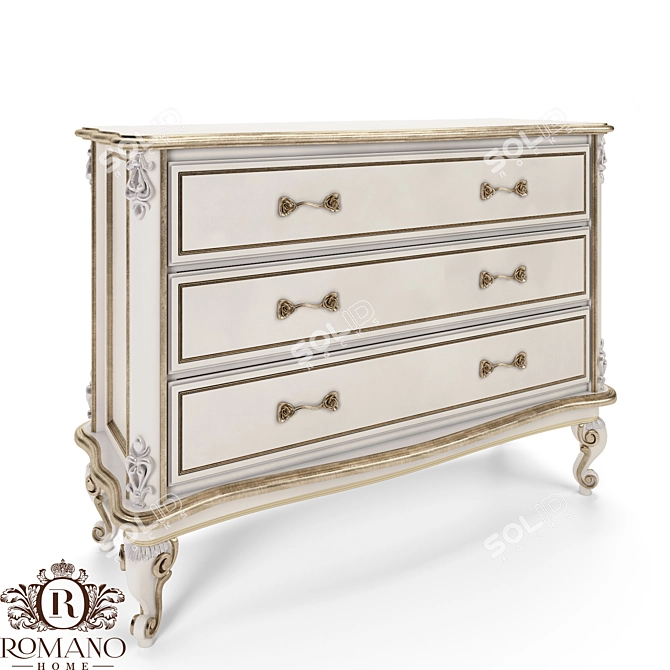 Handcrafted Laura Dresser: Customizable and Italian Finishes 3D model image 1