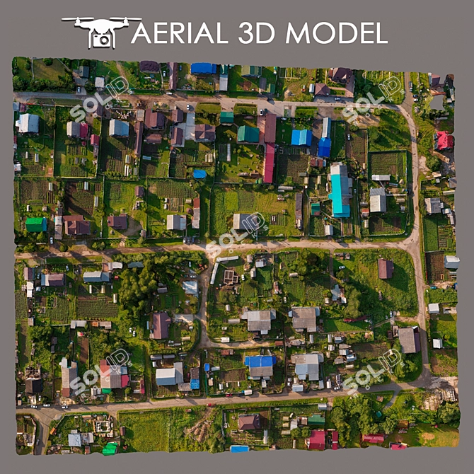 Aerial Scan 13: High-detail 3D Terrain Model 3D model image 3