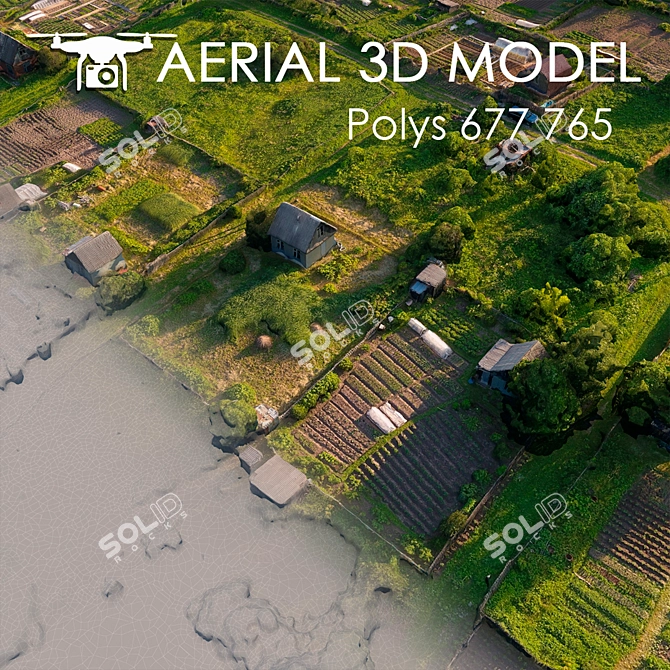 Title: Aerial Scan 3D Landscape 3D model image 2