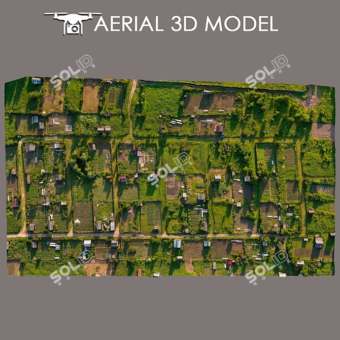 Title: Aerial Scan 3D Landscape 3D model image 3