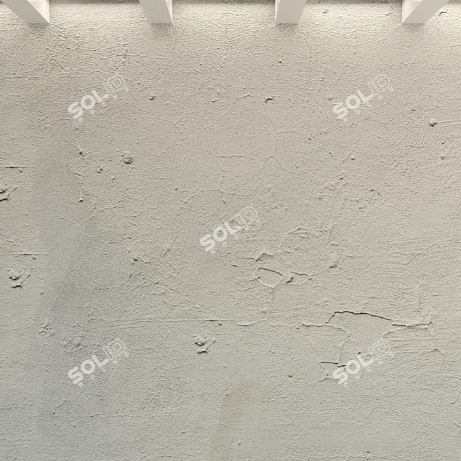 Title: Vintage Concrete Wall Texture 3D model image 3