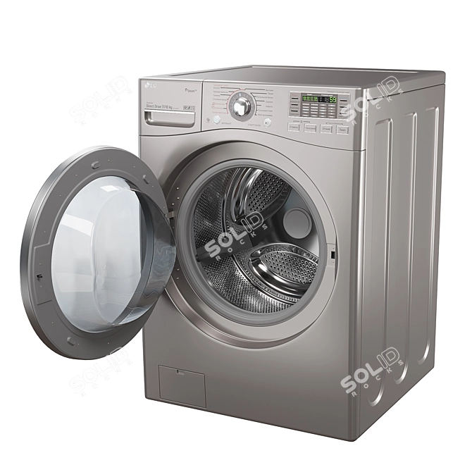 LG F1K2CH2T Washing Machine: Efficient and Stylish 3D model image 2