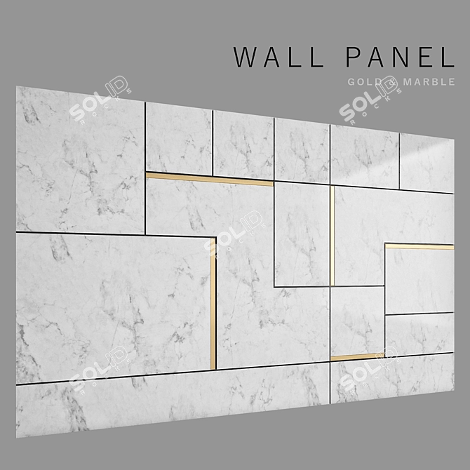 Versatile Wall Panel Design 3D model image 1