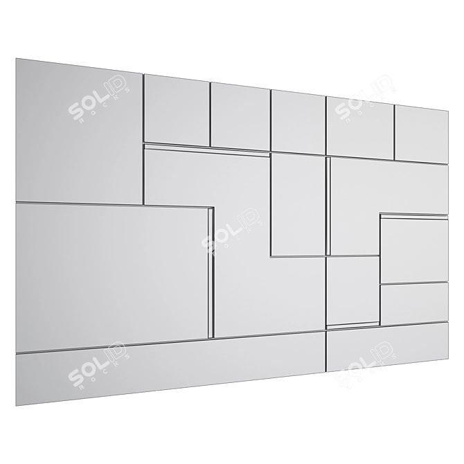 Versatile Wall Panel Design 3D model image 2