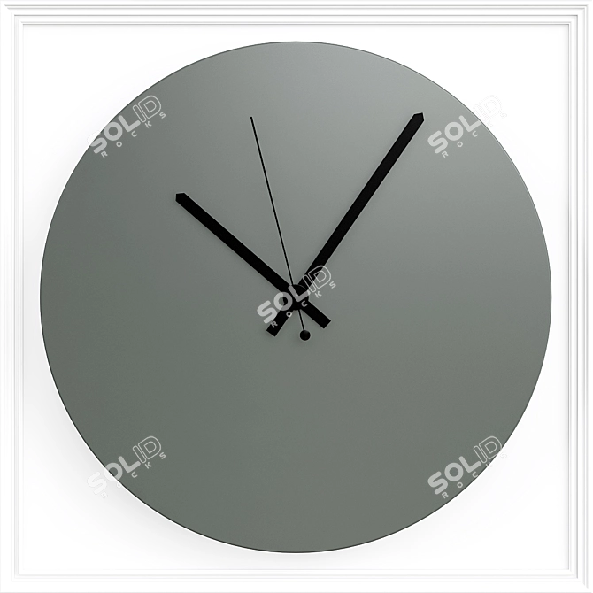 Elegant Tempus Wall Clock 3D model image 1