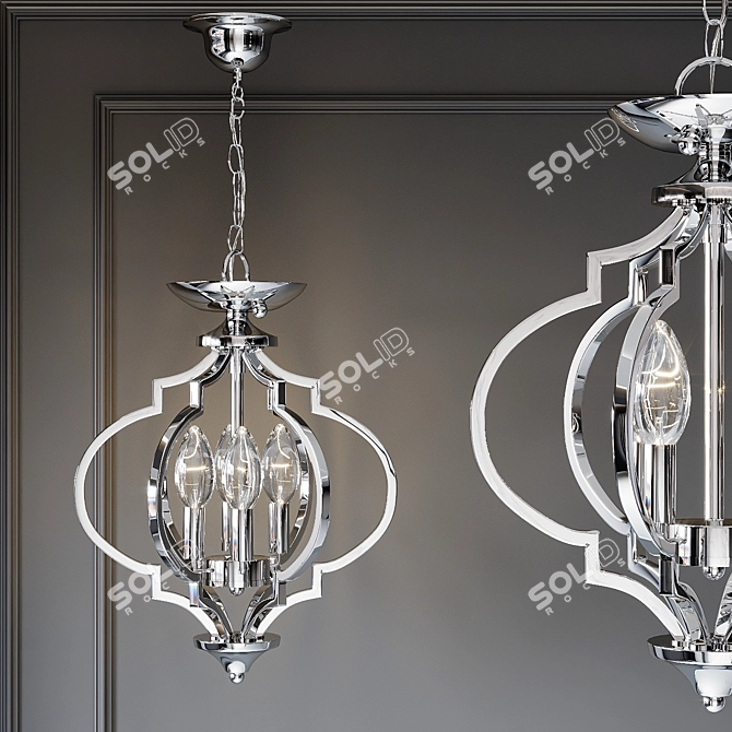 Italian Pendant Lamp Foriate by ST Luce 3D model image 1