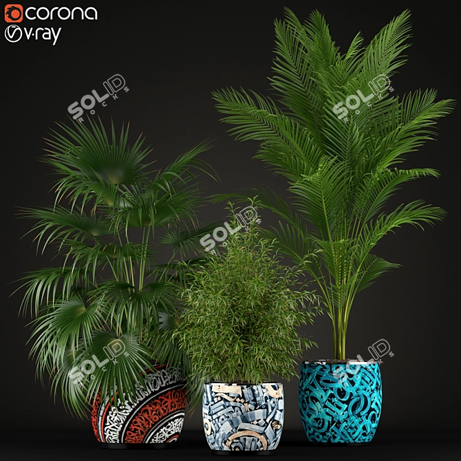 199 Plants Collection: Lush and Vibrant Greenery 3D model image 1