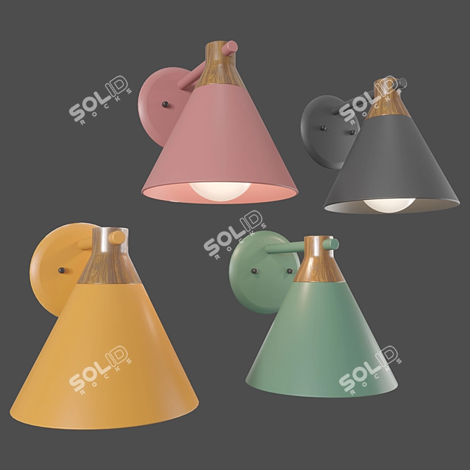 Scandi Joy Wall Sconce 3D model image 2